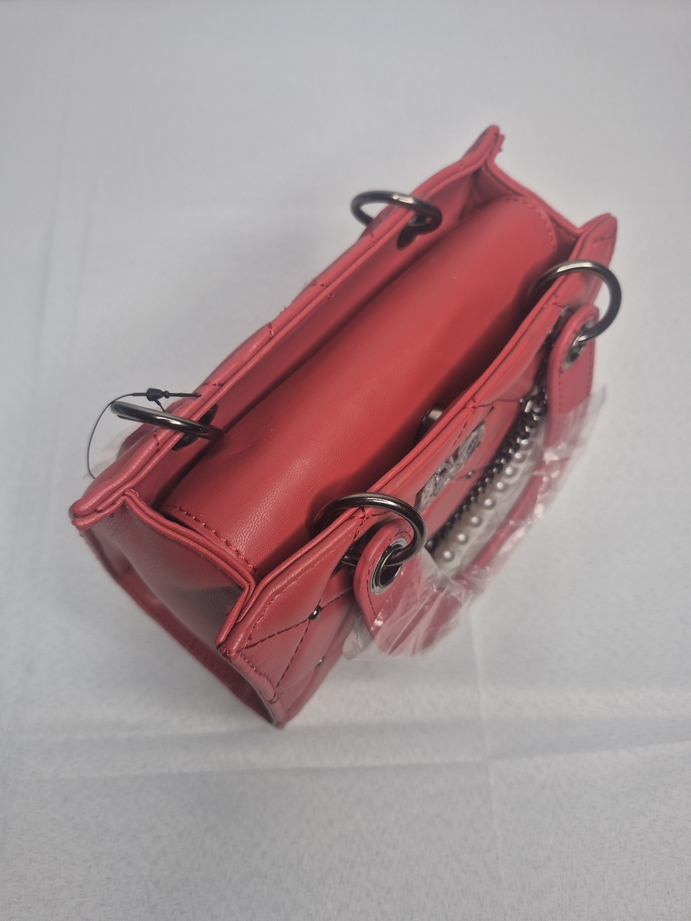 Badgley Mischka Red Handbag NWT - Picture 11 of 15